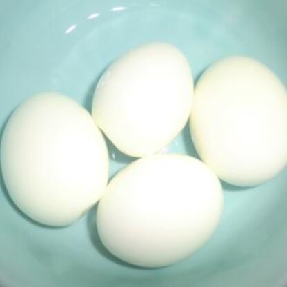 倍量でやりましたが、きれいに剥けました！
つるつる卵はうれしいです★